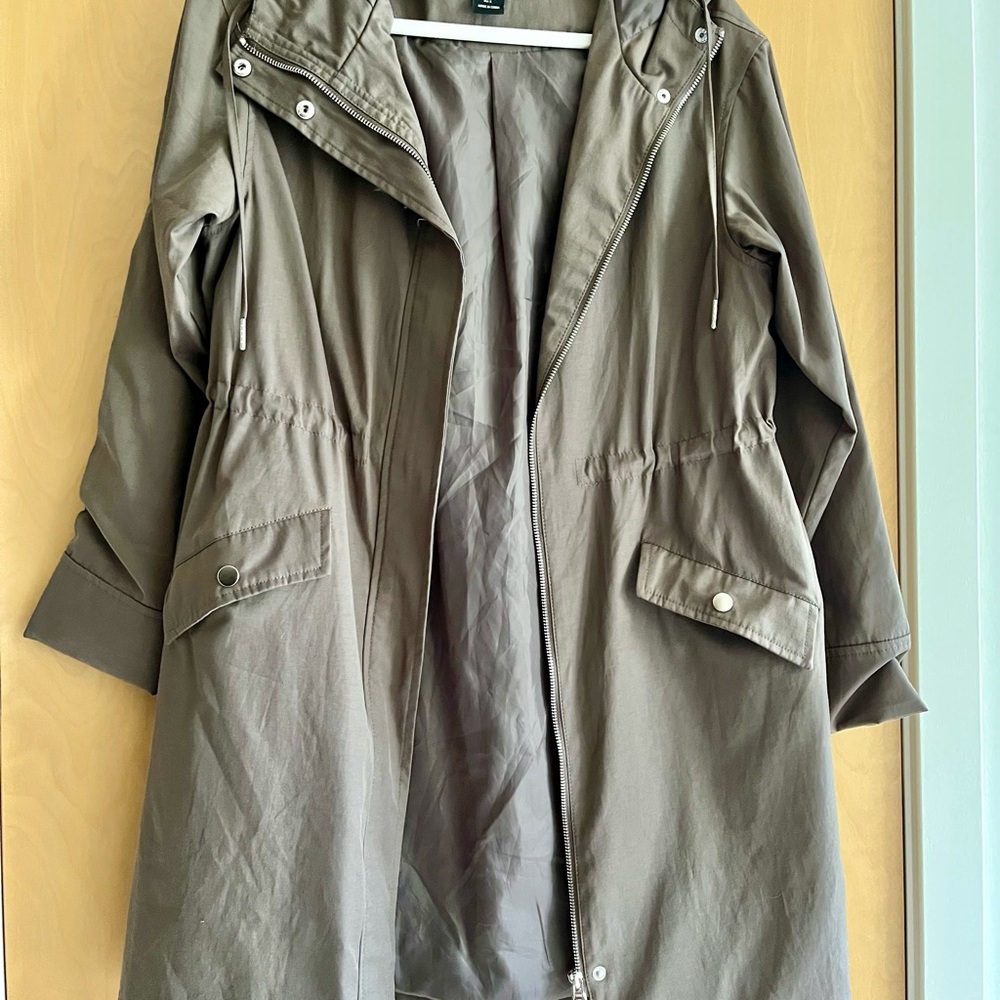 Olive Green Women's Parka Coat